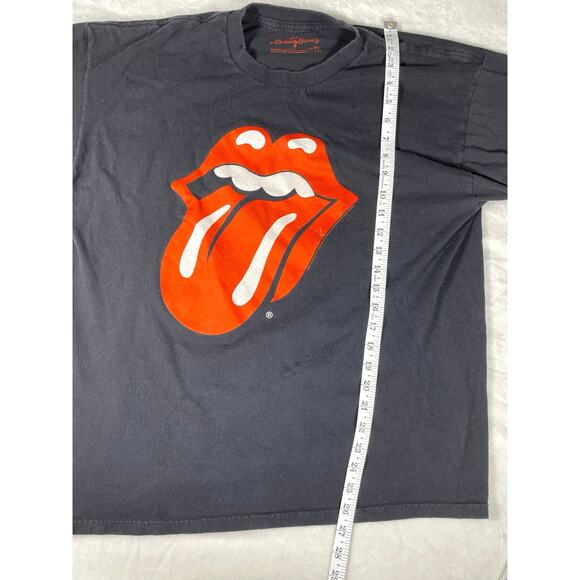 Rolling Stones Tongue Logo Tee Black Graphic Shirt - Picture 4 of 6